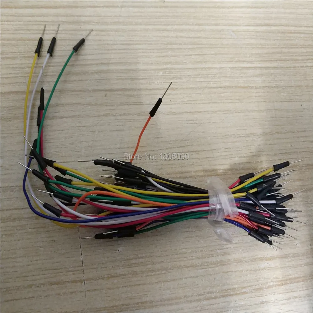 65pcs Jump Wire Cable New Solderless Flexible Breadboard Jumper Cables Bread board jumper line