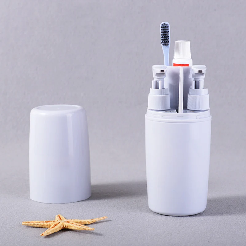 

HOT Travel Toothbrush Toothpaste Holder Washing Cup Shampoo Shower Storage Box TI99