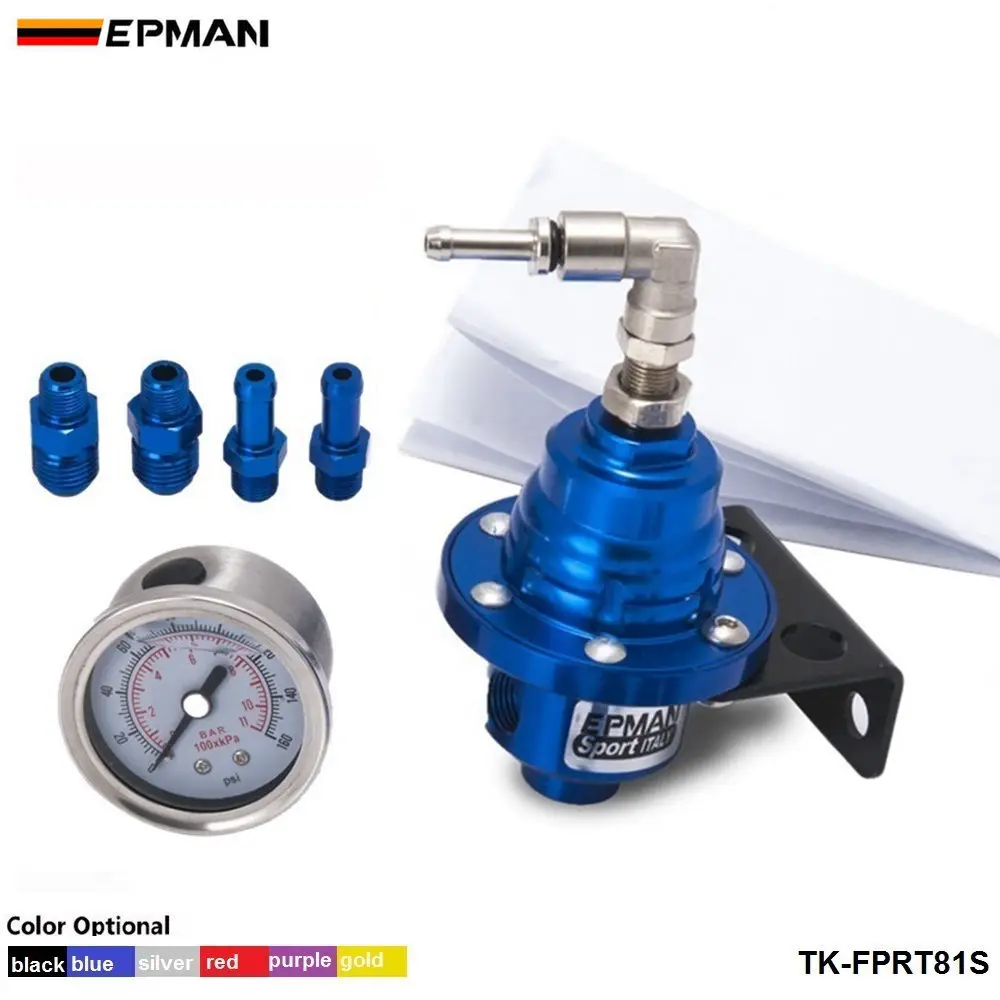 EPMAN Adjustable Fuel pressure Regulator FPR Universal jdm turbo+Liquid