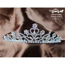 Luxury Bridal Crystal Tiara Crowns Princess Queen Pageant Prom Rhinestone Tiara Headband Wedding Hair Accessories Handmade