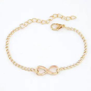 

New Fashion Number 8 Bracelet Eight Shape Charm Bracelets Bangles Infinity Bracelet for Women Bracelet For Women Pulseras