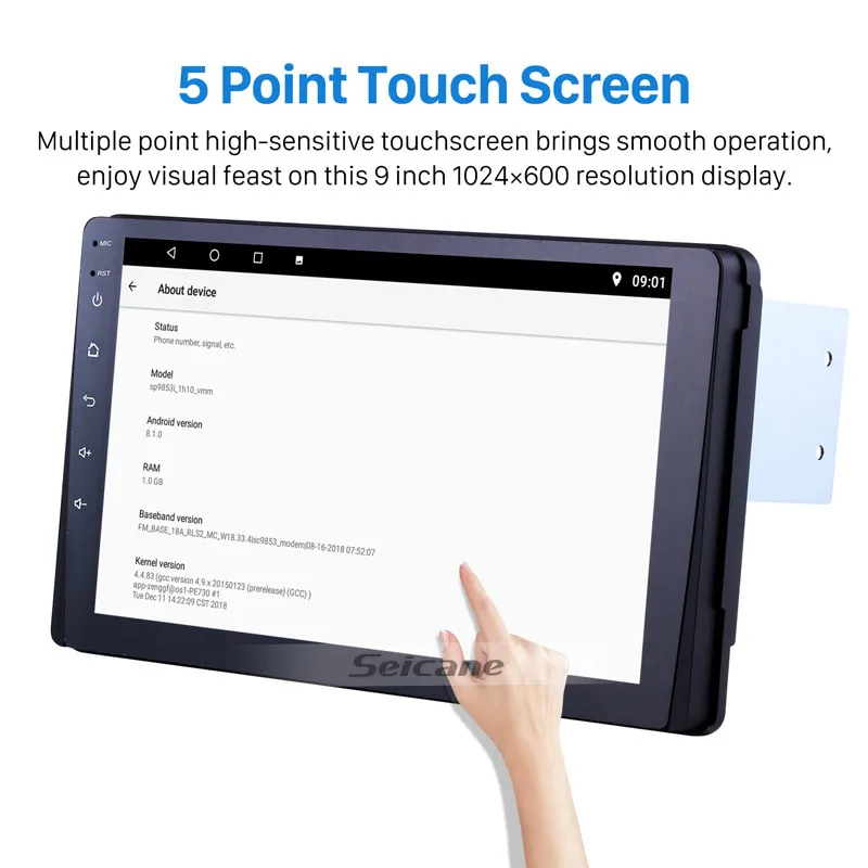 Sale Seicane 8-core 9" Touchscreen Android 8.1 Head Unit For 2015 TOYOTA Sienna Radio Stereo GPS Navigation Support Bluetooth RDS 2