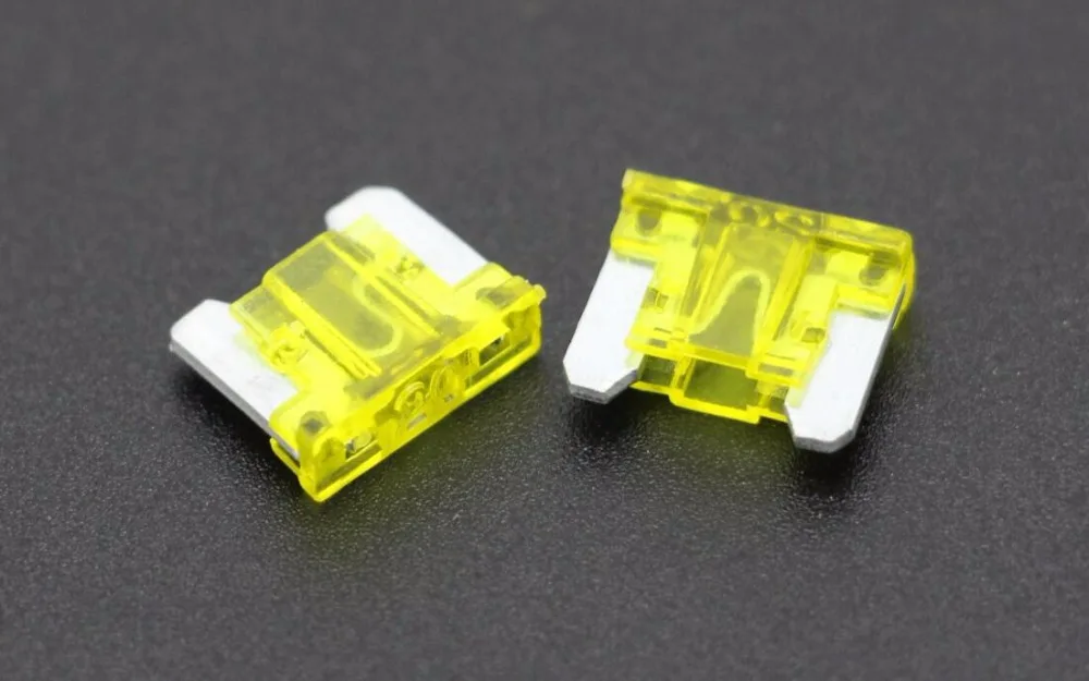 50PCS 20A Mini Size Auto fuse, Automotive Fuses Blade,The fuse