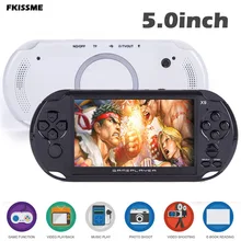 FKISSME портативный игровой плеер портативные игровые приставки встроенный 3000 классические детские игры MP5 игровая консоль HD 5," экран 8 Гб