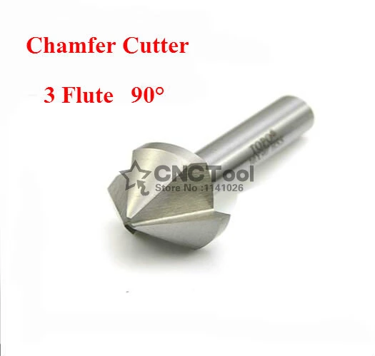 

Free shipping 1PCS 6.3mm-50mm 90 Degree 3 Flute HSS Chamfer Chamfering End Mill Cutter Bit (6.3/8.3/10.4/16.5/20.5/25/30/35mm)