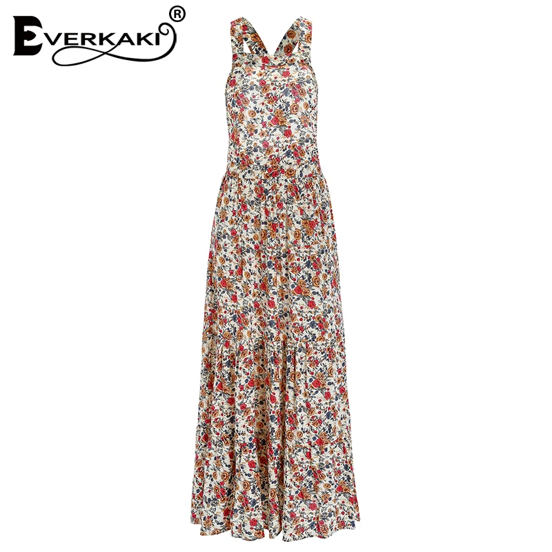 Everkaki font b Women b font Boho font b Floral b font font b Print b