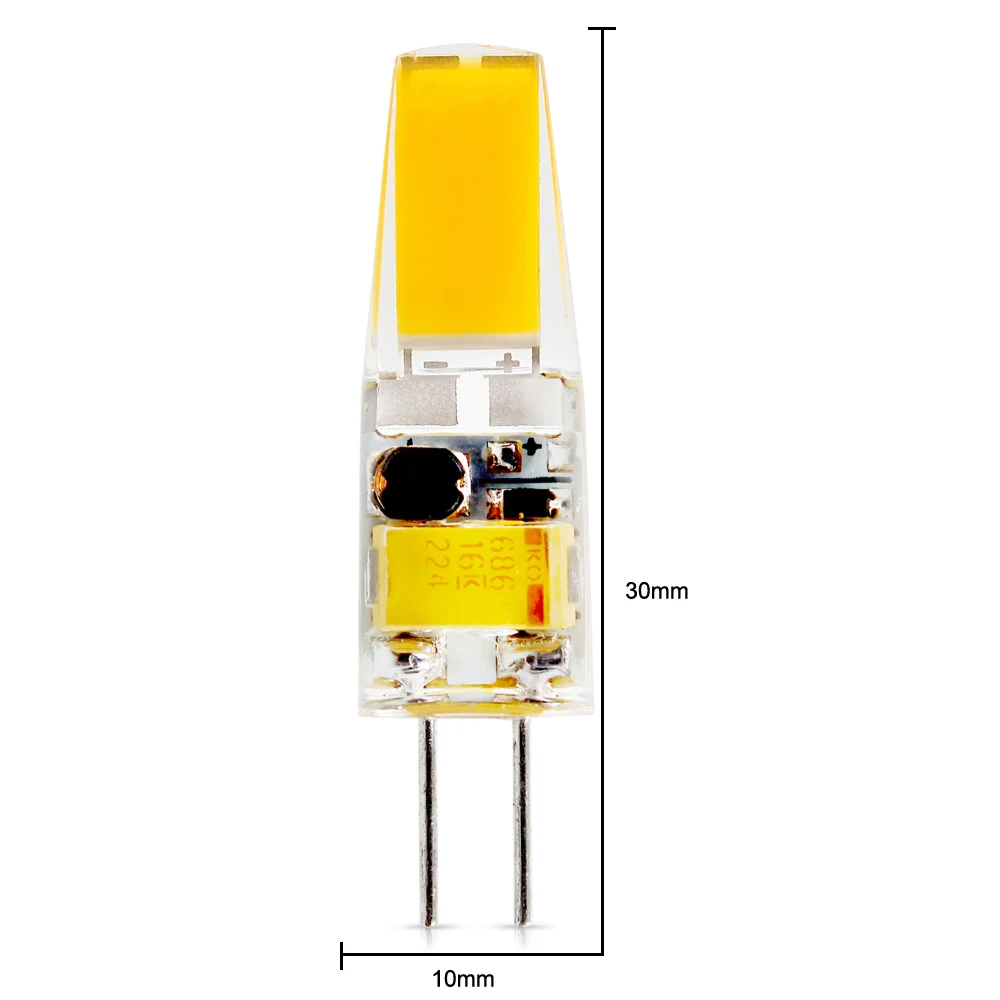 20 шт./лот G4 AC DC 12 В Led 6 Вт замена галогенная лампа светильник 360 Угол луча лампа с регулируемой яркостью SMD luz лампада led