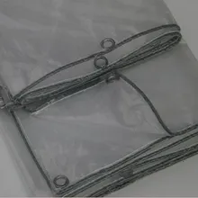 Пользовательские 2 слоя 2X4 м, 2x6 м полупрозрачные наружные покрытия, водонепроницаемый материал, 60% прозрачный дождь брезент. Теплица cloth.tar p