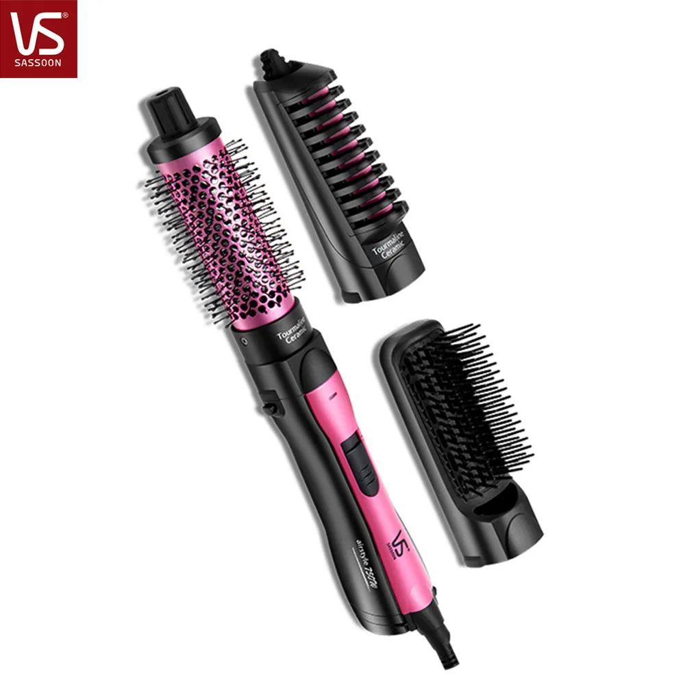 

SASSOON Hair Dryer Straightening Comb Straight Hair Curling Comb Hairdryer Hair Curler Straightening Brush Care Style Curlers