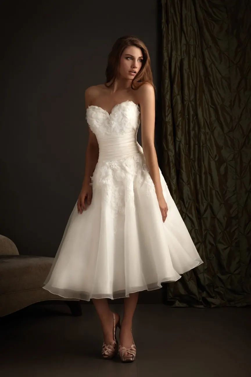 

Free Shipping New Style Mid-Calf Short Wedding Dresses
