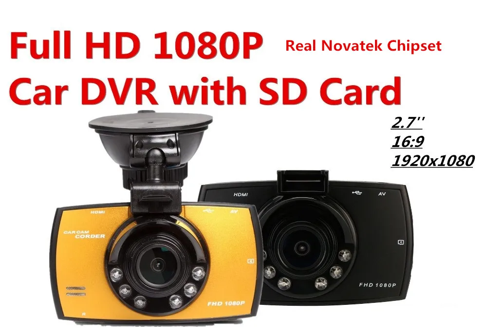 2.7 'ɿull HD 1080 P Автомобильный ВИДЕОРЕГИСТРАТОР Камера Даш Cam Новатэк 96220 Видео