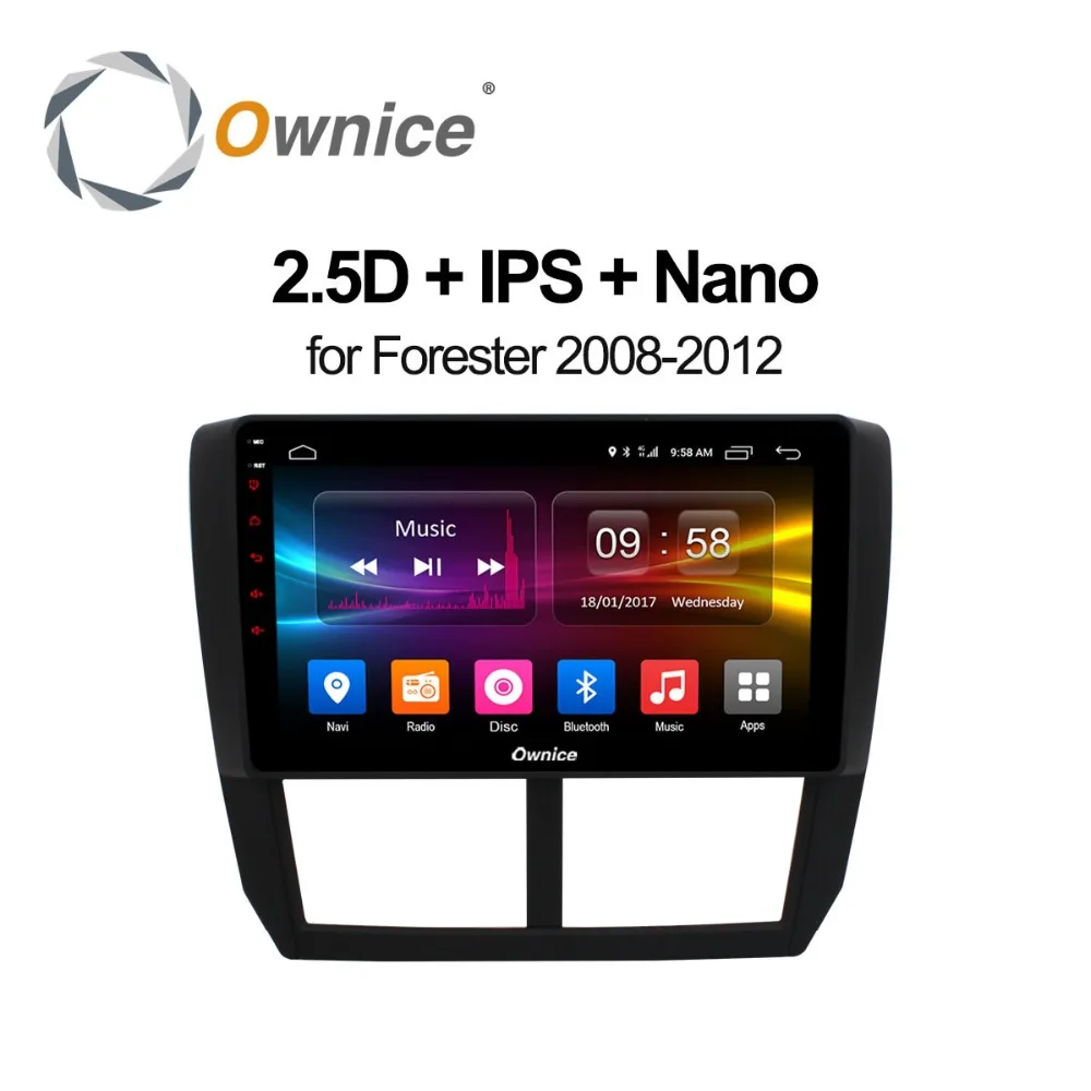 Owice K1 K2 Octa 8 ядерный Android 1 2G ram автомобильный DVD gps Navi плеер Радио для Subaru Forester XV WRX 2008