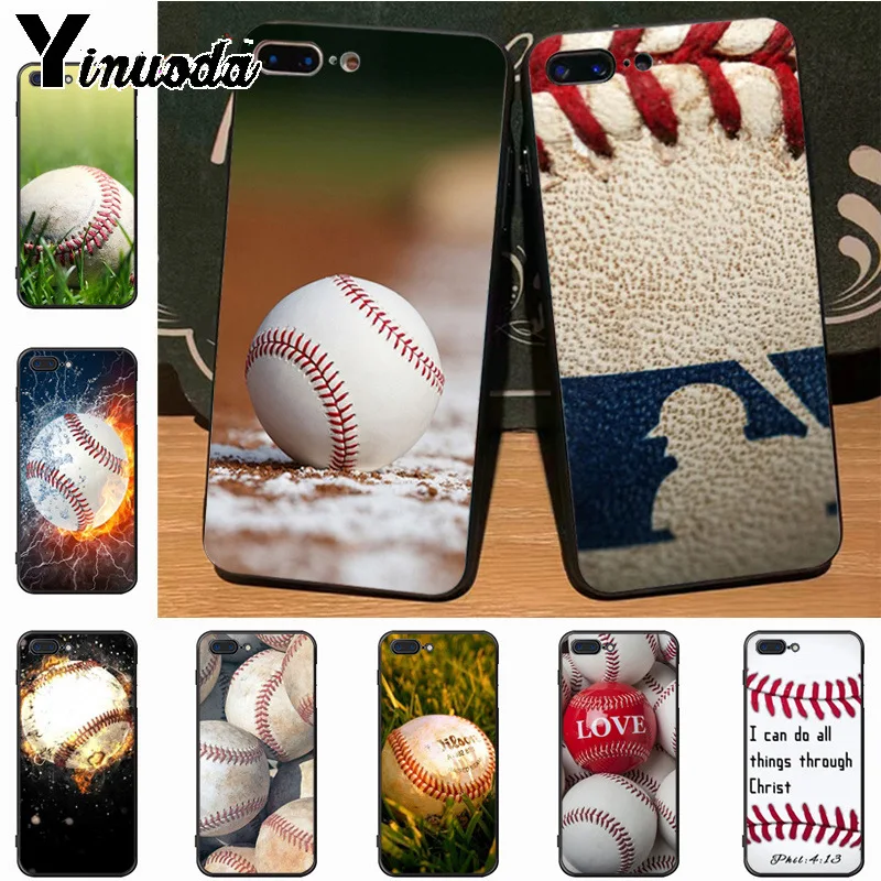 

Yinuoda baseball base ball sports Classic image paintings cover phone Case for Apple iPhone 8 7 6 6S Plus X 5 5S SE 5C case