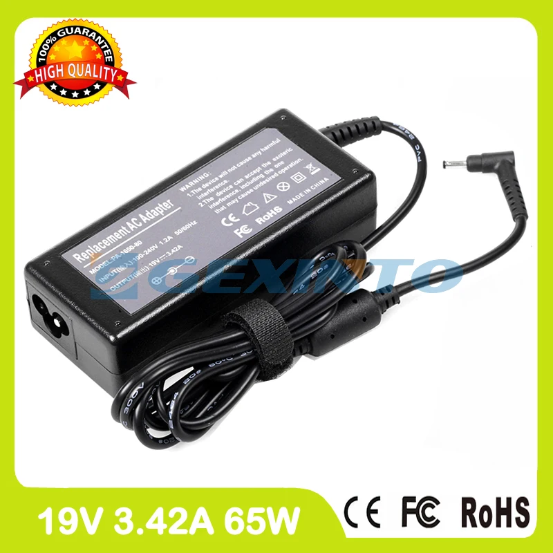 Зарядное устройство для ноутбука Acer Chromebook 15 C910 19 в 3 42 А 65 Вт|ac power adapter charger|19v 3.42a 65w19v