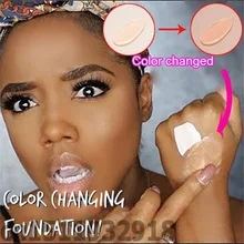 

30ml TLM Color Changing Liquid Foundation Makeup Change To Your Skin Tone By Just Blending Warm skin tone liquid foundation