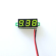 1PCS Free Shipping New 0.28″ DC 3.5-30V Super Mini Digital Green LED Car Voltmeter Voltage Volt Panel Meter battery monitor