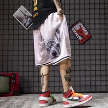 AreMoMuWha хип-хоп спортивные баскетбольные шорты летние Харадзюку стиль щенка свободные беговые штаны пять уличная мужские шорты QX725