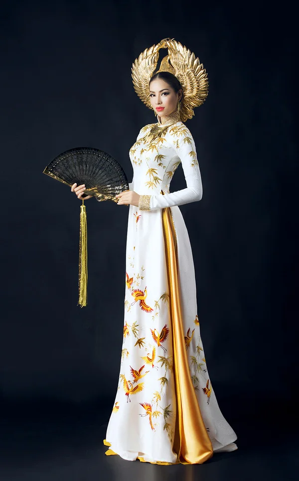 white christmas dresses Pink Modern Ao Dai For Women main image 1