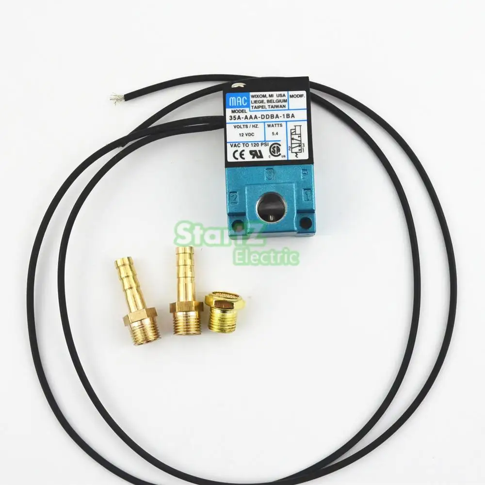

MAC 3 Port Electronic Boost Control Solenoid Valve 35A-AAA-DDBA-1BA With Brass Silencer