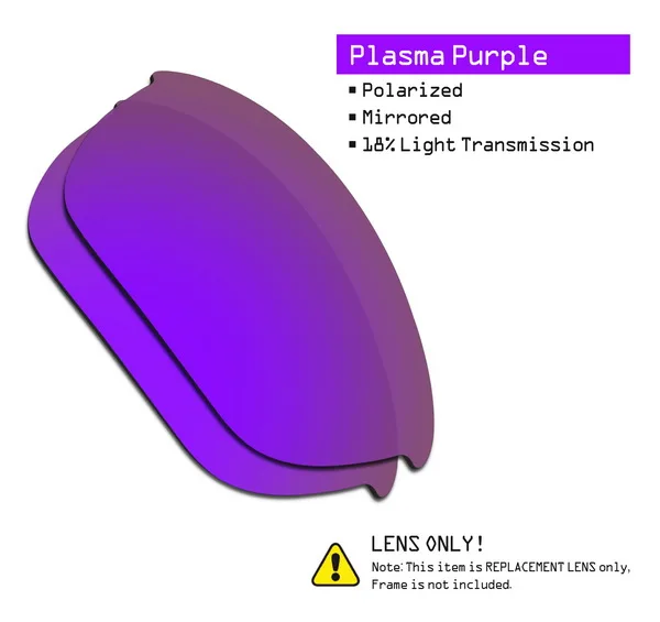 SmartVLT поляризованные Сменные линзы для солнцезащитных очков в стиле Оукли с полукурткой 2,0-несколько вариантов - Цвет линз: Plasma Purple