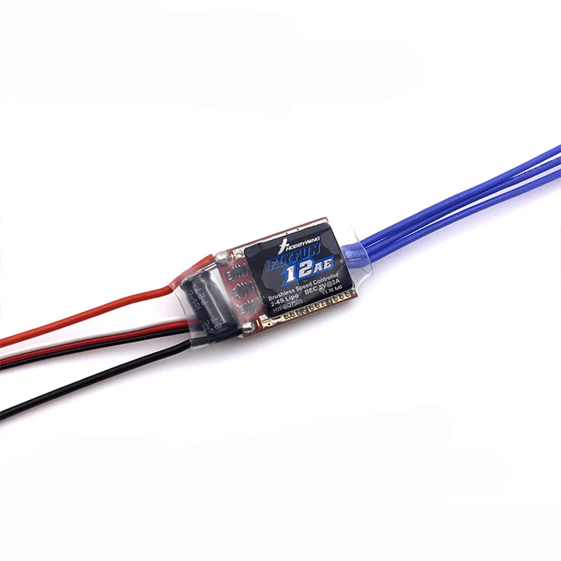 

Hobbywing FlyFun 12A 2-4S Lipo ESC Brushless Electronic Speed Controller with 5V2A BEC for RC 400 Level Fixed Wing Helicopter