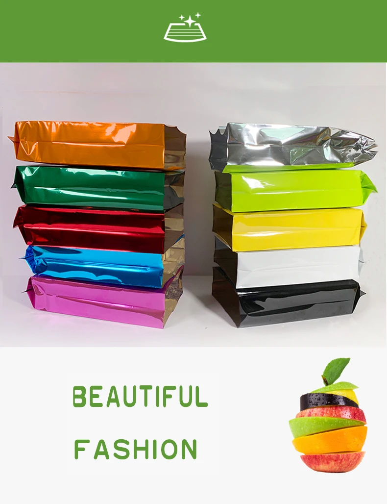 1 color,Aluminum foil,organ Packaging bag,Heat seal,Open top,Store,Matte aluminized,food,Snacks,Dried meat,candy,powder,nuts,coffee,Milk tea,Dried meat,Rice,flour,fruit,Granule,Cookie,Biscuit,cake (6)