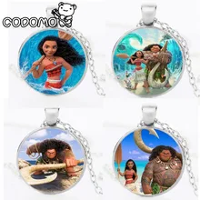 Action Figures Moana Necklace the Oar Pendant Anime Pendant Necklace Collection Pendant Moana Maui Maui Pua Moana Figures Toys