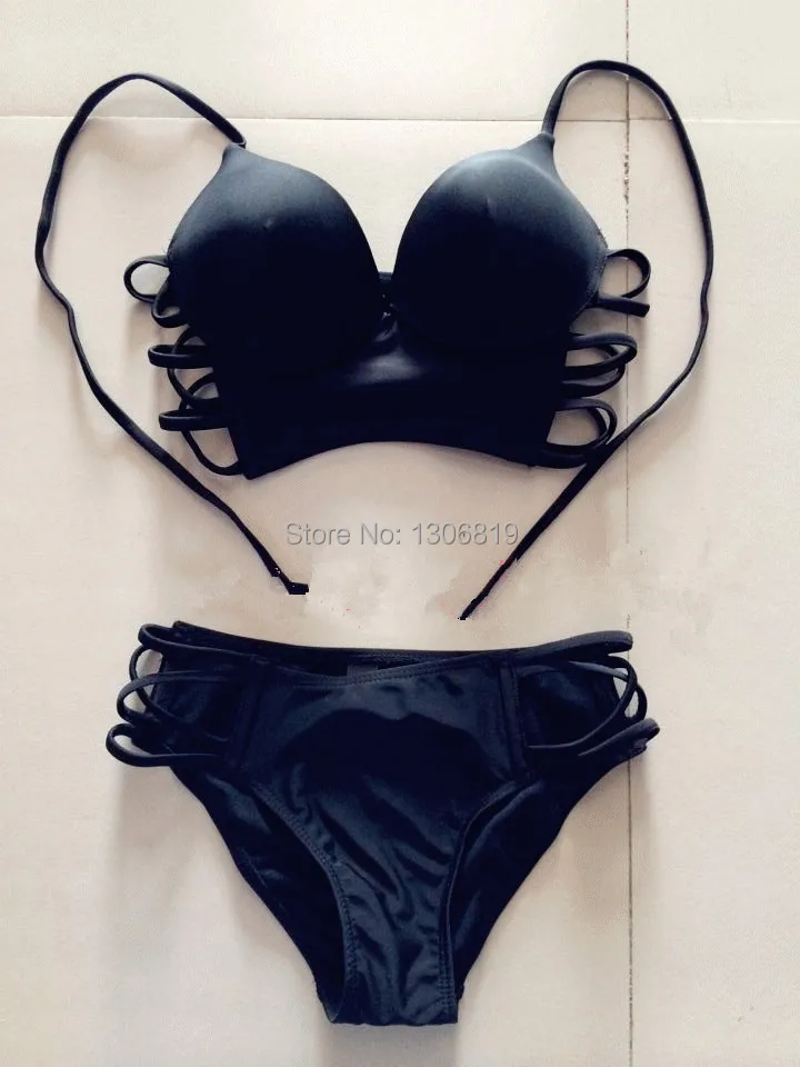 

TRIKINI Wild Leopard Print Fabric Sexy Lady Bikini Swimsuit  Hollow out Wrap Swimwear Striped Bikinis Bathing suit