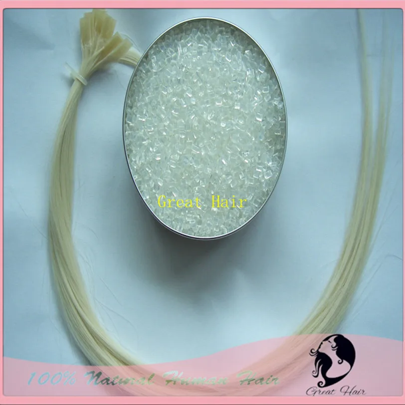 100% keratina hair extension Italian Grain 1kg High Purity Strong Adhesion Transparent Black Brown Fusion Glue Keratin Tools