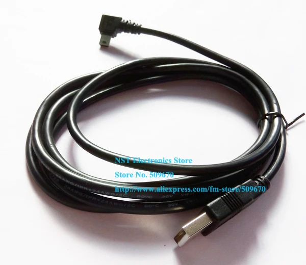 

Left Angled 90 Degree Mini USB B Type 5Pin Male to USB 2.0 Male Data Cable About 1.8M/Free Shipping/1PC