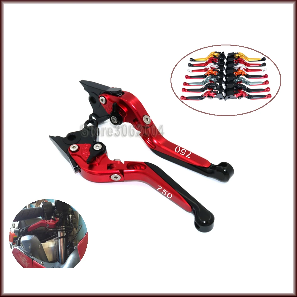 

Для DUCATI 750SS 1999-2002 2001 2000 Мотоциклетные аксессуары Складные Выдвижные регулируемые рычаги тормоза сцепления с логотипом 750 CNC