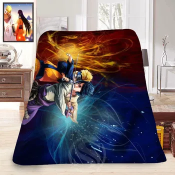 

Custom anime Naruto #3 Blanket Soft Decoration Bedroom T#829&tz149