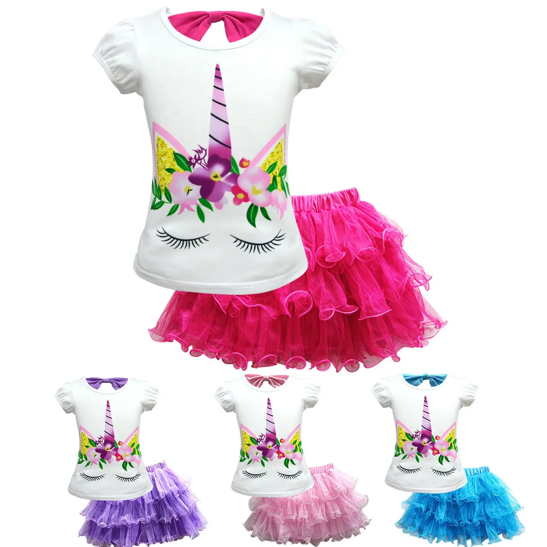 Aven Rabbit girls clothes unicorn girls dress kids clothes toddler girl