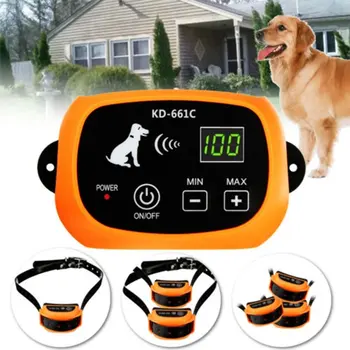 

New Arrival Wireless Rechargeable 1/2/3 Dog Electric Fence System No-wire Pet Training System Waterproof Dog Electric Trainer