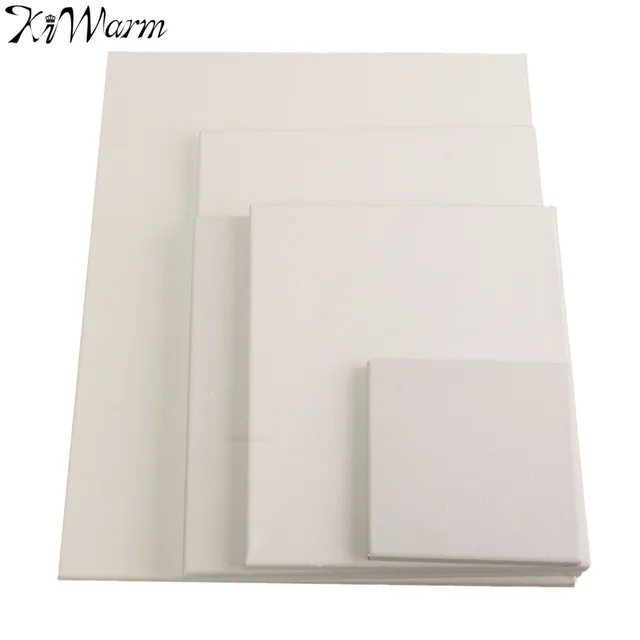 kiwarm 1pc blank canvas wooden board frame artist art board canvas
