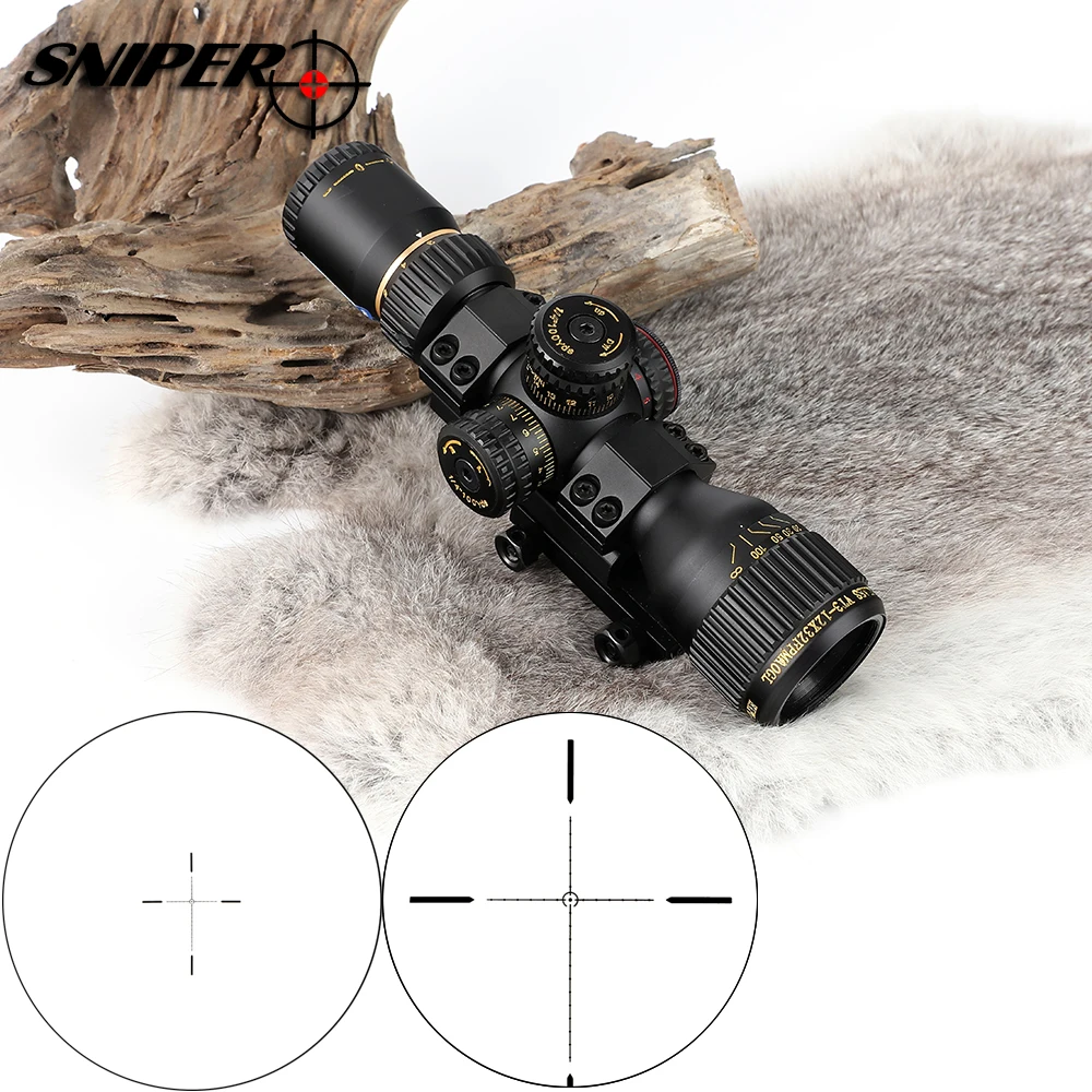 SNIPER VT 3 12X32 компактный первый фокальный самолет Охотничья винтовка Сфера стекло