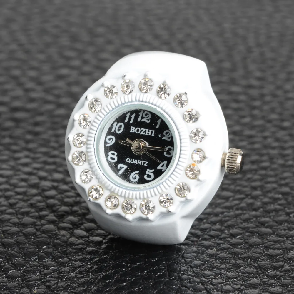 

Couple Ring Watch Rings Anillos Jewelry Creative Fashion Steel Elastic Quartz Finger Ring Watch Lady Girl relogio feminino