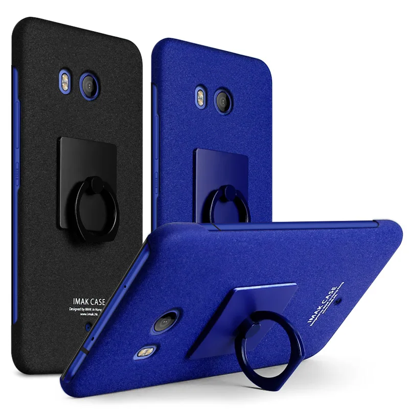 

For HTC U11 IMAK Frosted Matte PC Plastic back Case Cover With Ring holder For HTC Desire 10 pro/ U Ultra / Ocean Note/U Play