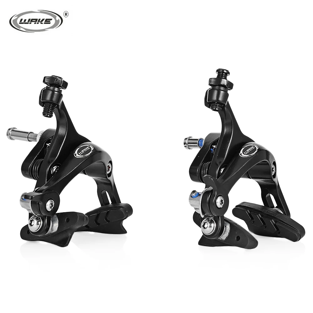 

WAKE Pair of Bicycle Brake Racing Road Dual Pivot Bike Aluminum Alloy Side Pull Caliper Front Rear Brake Caliper Set