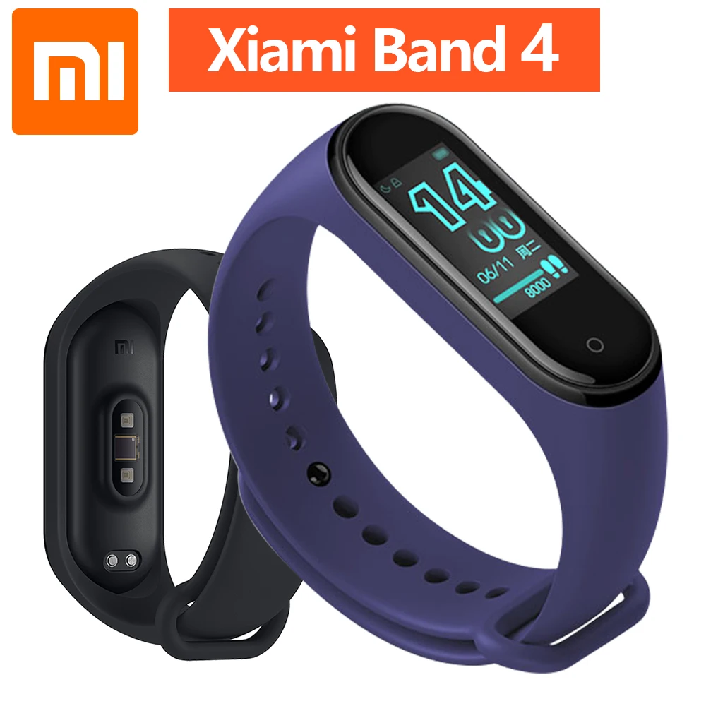 В наличии Xiaomi Mi Band 4 смарт Браслет фитнес Пульс музыкальный AI браслет Bluetooth 5 0 AMOLED