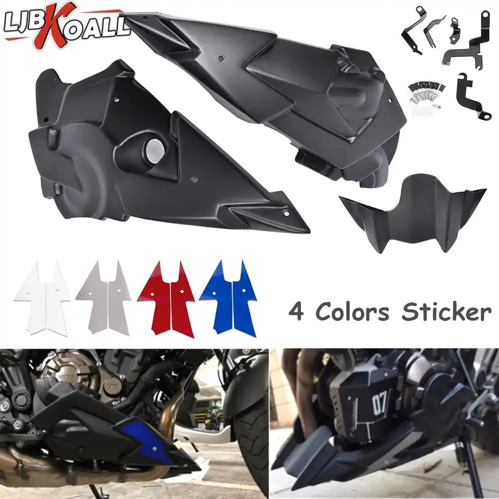 Motor Spoiler Vientre Pan Lado Carenado Para Yamaha Mt 07 Mt07 Fz07 Fz 07 2014 2015 2016 2017 2018 2019 Accesorios De La Motocicleta Cubiertas Y Molduras Ornamentales Aliexpress