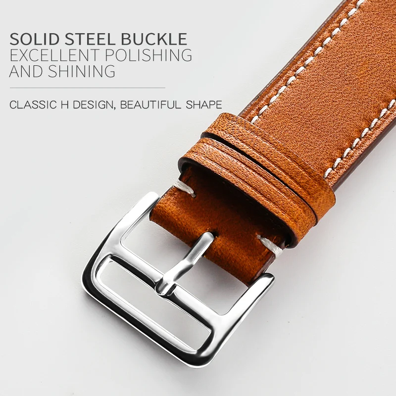 Carouse Genuine Leather Watchban for Apple Watch Band Series 4/3/2/1 38mm 42mm Qualit Leather for iWatch Sports Strap 40mm 44mm Carouse Genuine Leather Watchban for Apple Watch Band Series 4/3/2/1 38mm 42mm Qualit Leather for iWatch Sports Strap 40mm 44mm