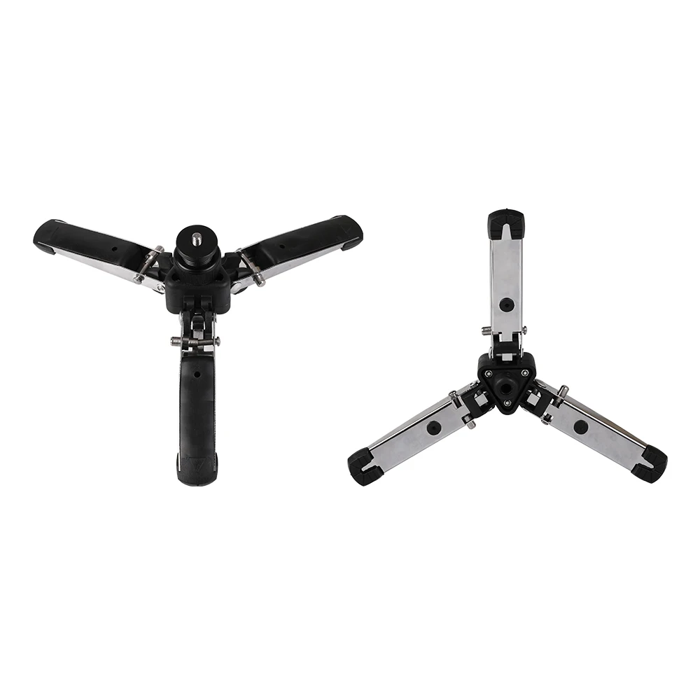  360 Degree Universal Stand Three Feet Support Stand Tripod Base for 1/4 Monopod Video Holder for Go
