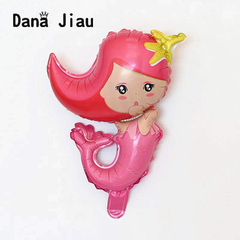 80*65 см Big Blue фольгированные шары с русалкой День рождения Baby Shower аксессуары