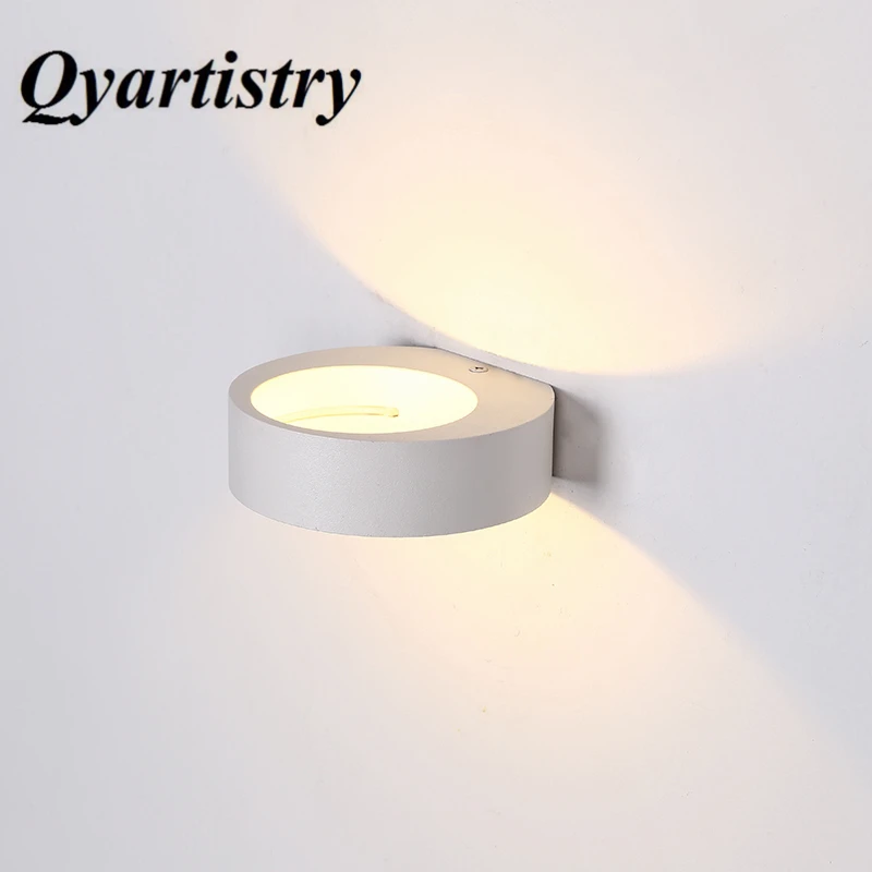Free Shipping Simple Modern Art Modelling Round Wall Lamp Living Room Bedroom Aisle Study Room Restaurant