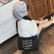 Повседневные детские буквы печатный рисунок джинсовая сумка через плечо детская плечевая сумка подарок