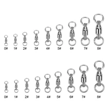 20шт/40 шт нержавеющая сталь рыболовные поворотные оснастки Разъемы рыболовные роликовые поворотные подшипники твердые кольца рыболовные аксессуары