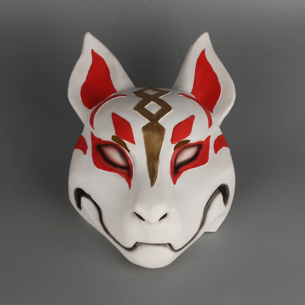 2018 Game Drift Mask Fox kitsune Animal Full Head Mask Adult Unisex Masquerade Helmet Props Party Halloween Fancy Dress (36)