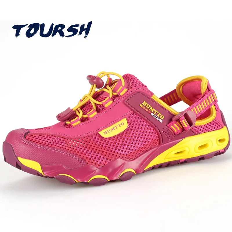 TOURSH Waterproof Hiking Shoes Women Outdoor Sneakers Breathable Hiking