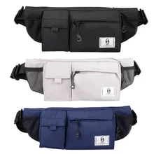 Модная мужская оксфордская Водонепроницаемая многофункциональная сумка на пояс дорожная Повседневная поясная сумка практичная однотонная универсальная сумка